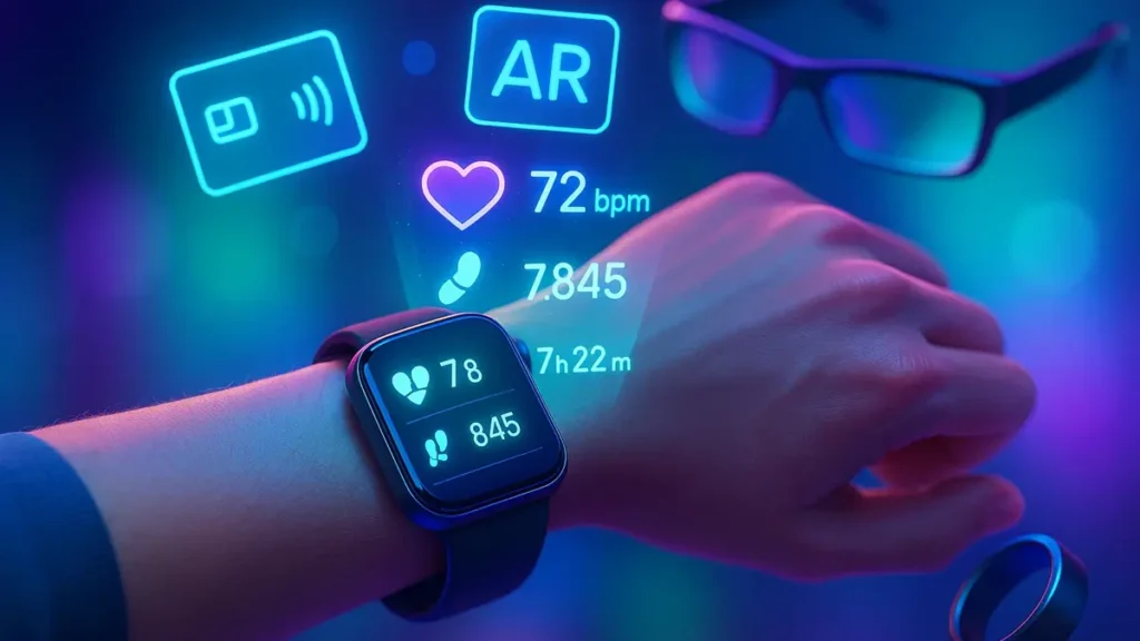 Una mano con uno smartwatch moderno al polso
