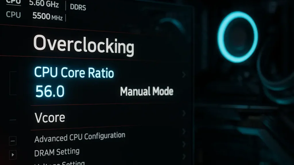 Configurazione overclocking CPU Intel i9-14900K nel BIOS